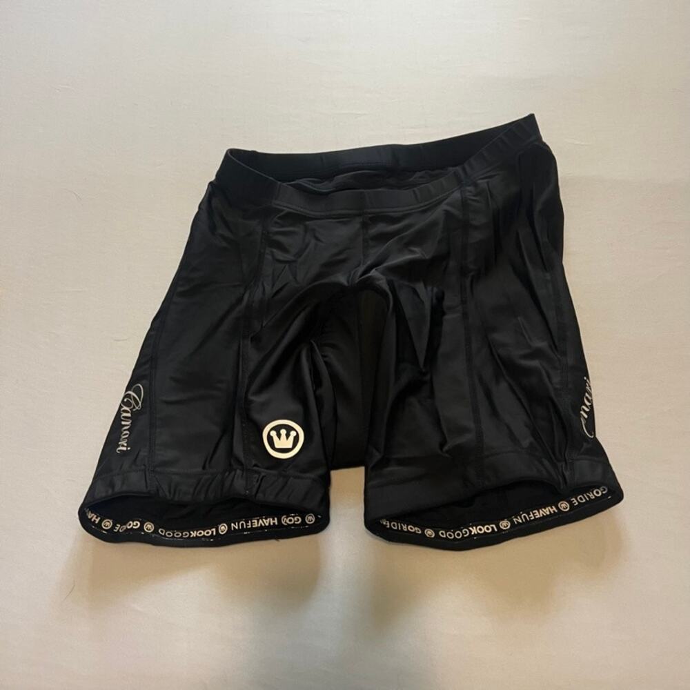 Canari Woman's Black Padded Cycling Shorts M